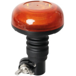 MINI-GYROPHARE LED FLASH 12/24V SUR TIGE FLEXIBLE