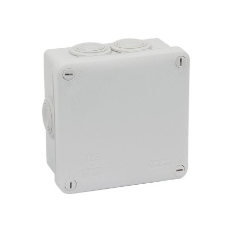 BOÎTE DE DÉRIVATION ÉTANCHE CARRÉE 115X115MM
