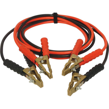 CABLE DE DÉMARRAGE EN CCA/25MM² - PINCES LAITON 2X4M