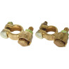 Lot de 2 colliers de batterie DRAKKAR VL à double serrage pour bornes positive et négative_ref SOD04207