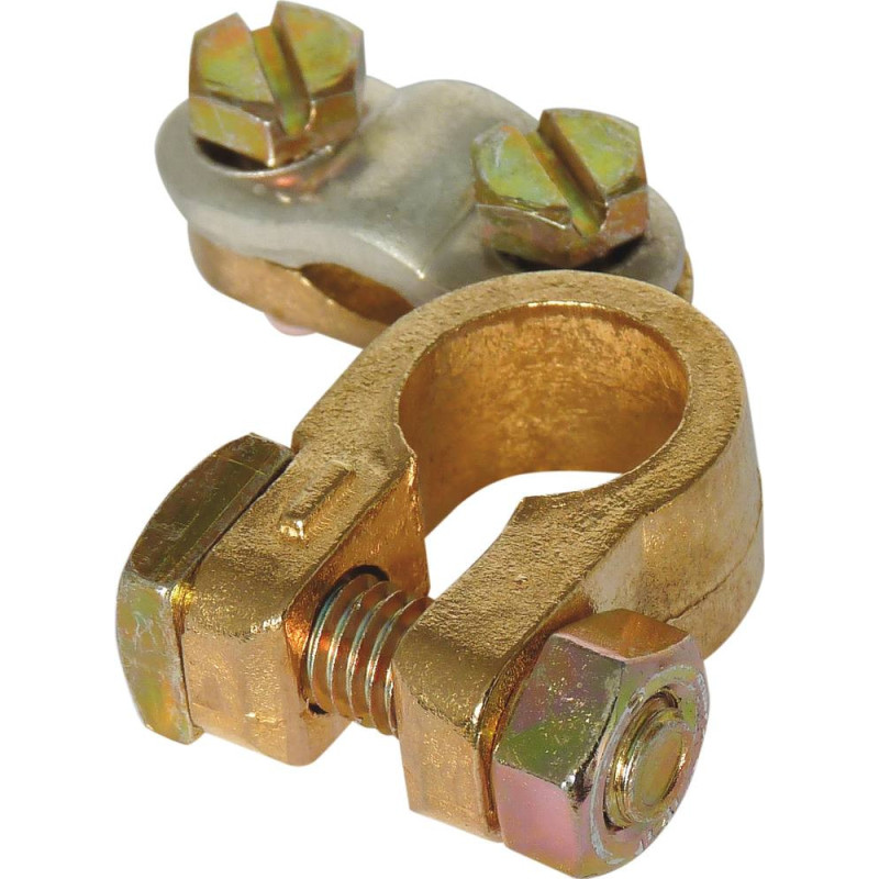 Colliers de batterie DRAKKAR VL à barrette et double serrage pour bornes positive et négative_ref SOD04213