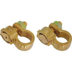 Lot de 2 colliers de batterie DRAKKAR VL à simple serrage pour bornes positive et négative_ref SOD04217