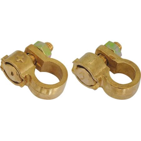 Lot de 2 colliers de batterie DRAKKAR VL à simple serrage pour bornes positive et négative_ref SOD04217