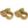 Lot de 2 colliers de batterie DRAKKAR VL à simple serrage pour bornes positive et négative_ref SOD04217