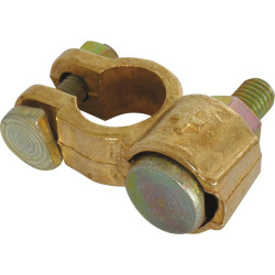 Lot de 2 colliers de batterie PL DRAKKAR à double serrage 70 mm² pour bornes positive et négative_ref SOD04225