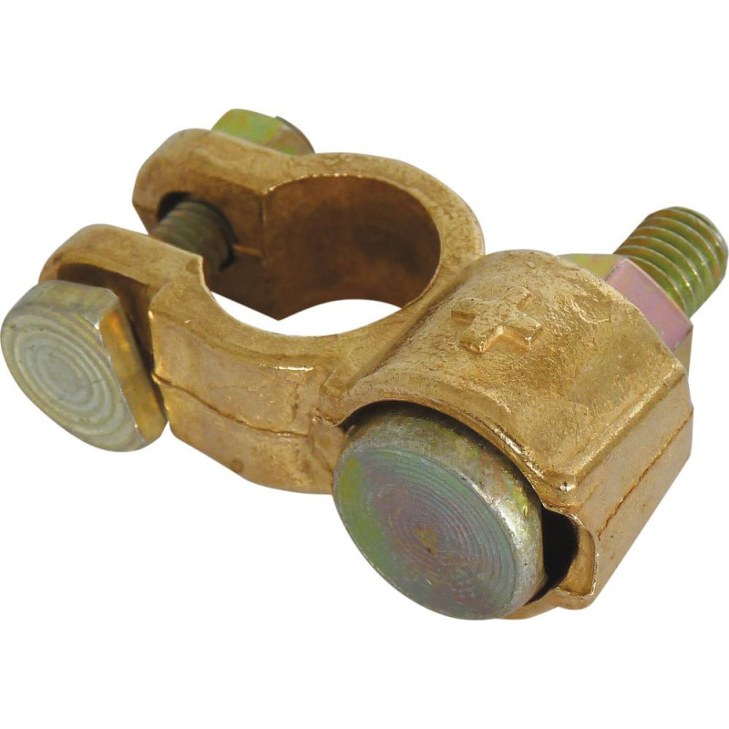 Lot de 2 colliers de batterie PL DRAKKAR à double serrage 70 mm² pour bornes positive et négative_ref SOD04225