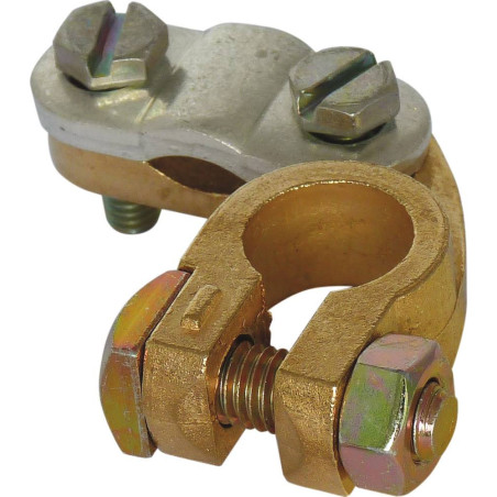Lot de 2 colliers de batterie DRAKKAR PL à barrette et double serrage 90 mm² pour bornes positive et négative_ref SOD04237