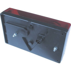 Feu arrière AJBA gauche rectangle 12V avec connecteur_ref SOD16103-1