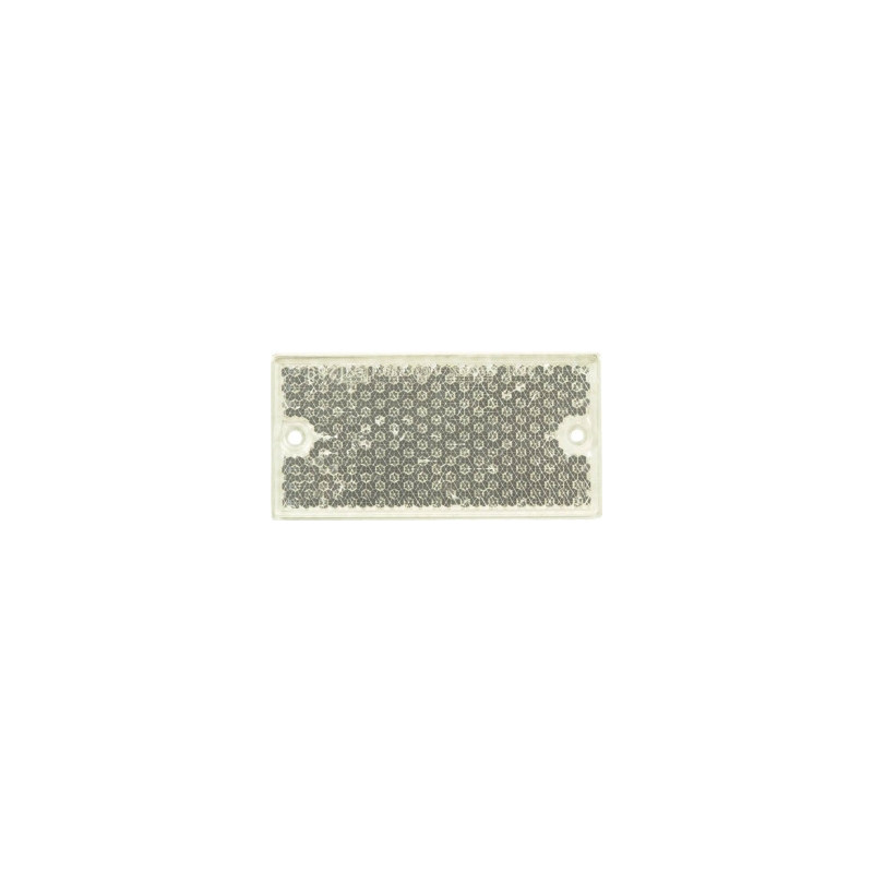 Catadioptre AJBA rectangulaire blanc à fixer_ref SOD16210