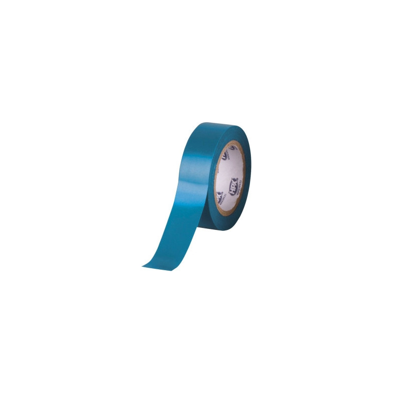 Lot de 10 rubans adhésifs isolants PVC HPX bleu 19mm x 20m_ref SOD20364