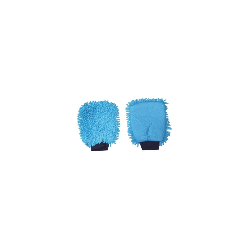 gant de lavage microfibre bleu Karzhan_ref SOD21002