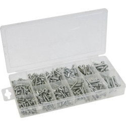 assortiment 550 vis auto taraudeuses métal à tête ronde klipper_ref SOD14167