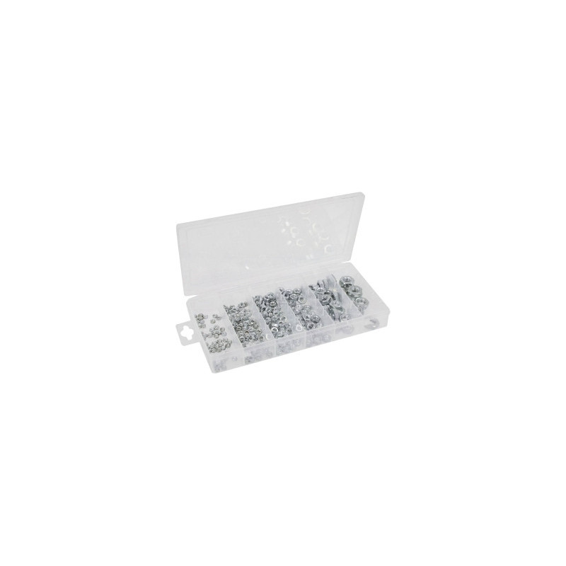 assortiment écrous hexagonaux zingués blanc klipper_ref SOD14168