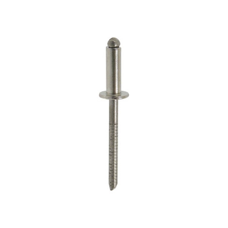 Rivet inox A2 tête plate 4,8x10 mm KLIPPER_ref SOD23889.100