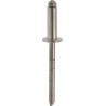 Rivet inox A2 tête plate 4,8x10 mm KLIPPER_ref SOD23889.25