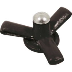 Rivet aluminium noir spécial plaque d’immatriculation 4x18 mm_ref SOD23920.25-2