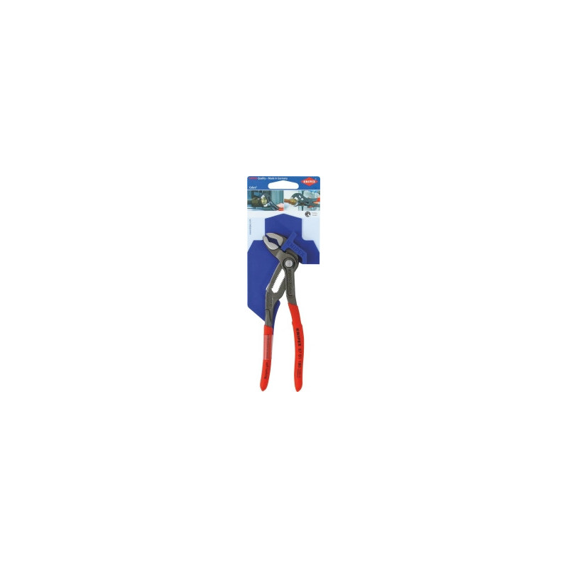 PINCE MULTIPRISE ENTREPASSÉE AVEC BOUTON POUSSOIR COBRA® 180MM - CARTE