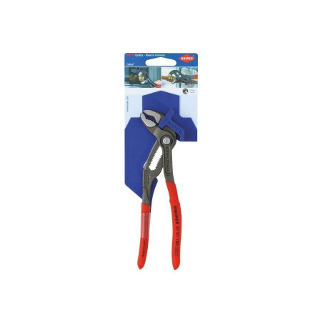 PINCE MULTIPRISE ENTREPASSÉE AVEC BOUTON POUSSOIR COBRA® 180MM - CARTE
