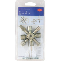 CLÉ MULTIFONCTIONNELLE/UNIVERSELLE POUR ARMOIRE DE COMMANDE - BLISTER