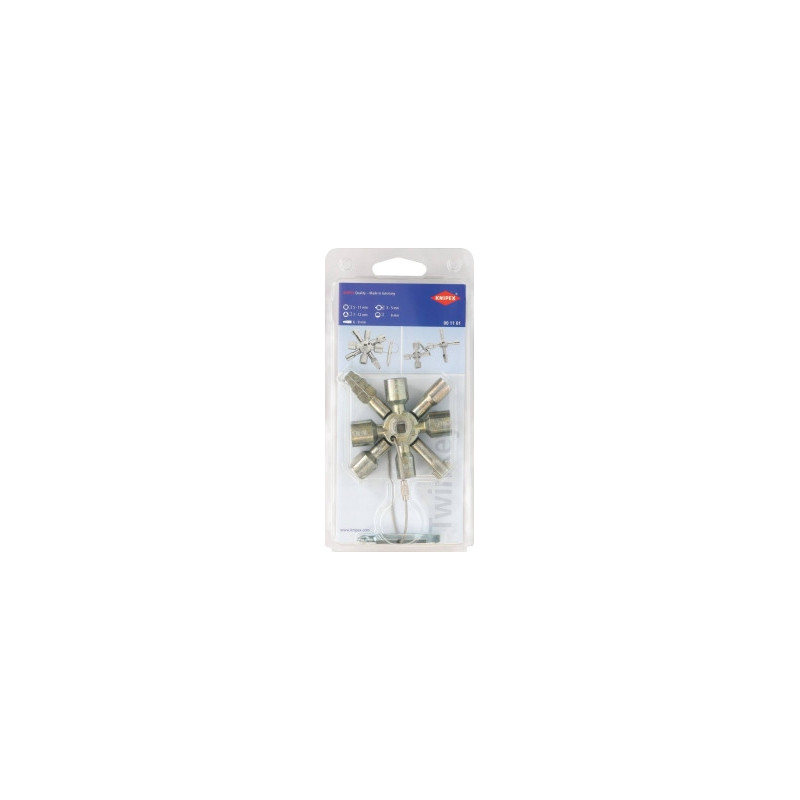 CLÉ MULTIFONCTIONNELLE/UNIVERSELLE POUR ARMOIRE DE COMMANDE - BLISTER