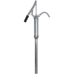 POMPE DE TRANSVASEMENT À LEVIER 15 L/MIN AVEC BEC VERSEUR ET CANNE ACIER 480/890MM