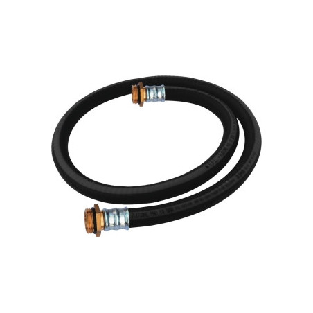 Tuyau gasoil renforcé 1m / Ø25mm raccord 1 pouce mâle_ref SOD08325