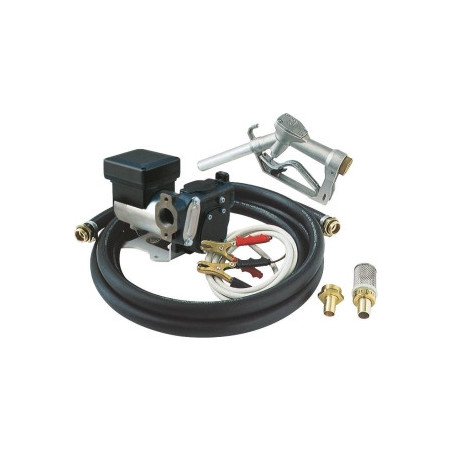 Kit pompe gasoil PIUSI 12V 24V portable avec pinces batterie_ref SOD08570