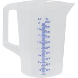 Mesure graduée 2L PRESSOL translucide polypropylène_ref SOD10358