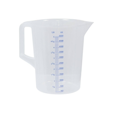 Mesure graduée 5L PRESSOL translucide polypropylène_ref SOD10359