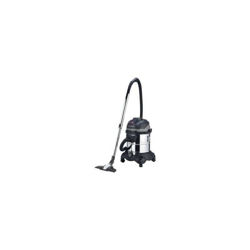 ASPIRATEUR 20L EAU & POUSSIERES 1200W CUVE METAL