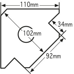 EQUERRE MAGNÉTIQUE 110X17MM