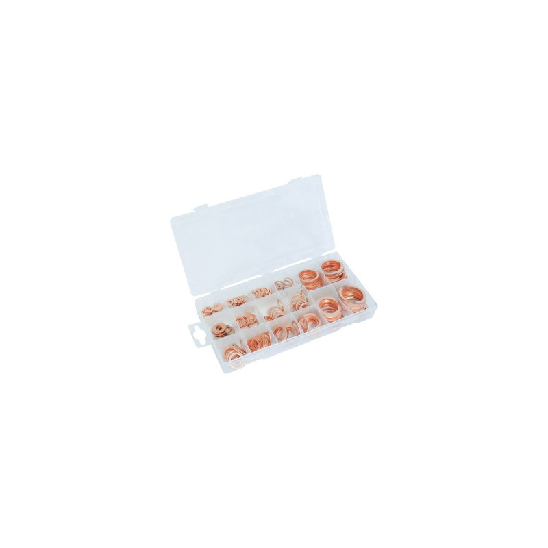 Coffret de 160 joints cuivre STILKER Ø 6 à 28 mm_ref SOD12930
