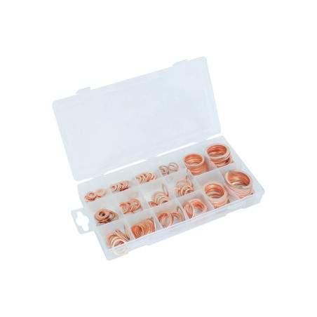 Coffret de 160 joints cuivre STILKER Ø 6 à 28 mm_ref SOD12930