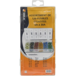 Coffret 120 fusibles stéatites STILKER 6 A‑30 A_ref SOD14104-2