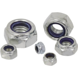 Coffret 146 écrous hexagonaux autofreinés STILKER zingués blanc_ref SOD14114-1