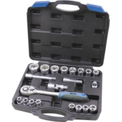 Coffret 21 douilles 1/2" STILKER avec cliquet_ref SOD67602