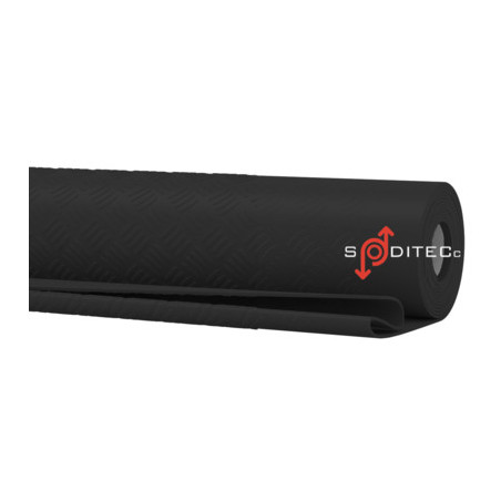 Tapis checker noir SODITECC épaisseur 3 mm_ref TCHECK3