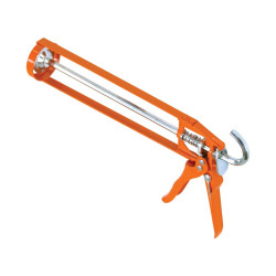 PISTOLET SQUELETTE ORANGE EN MÉTAL
