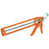 PISTOLET SQUELETTE ORANGE EN MÉTAL