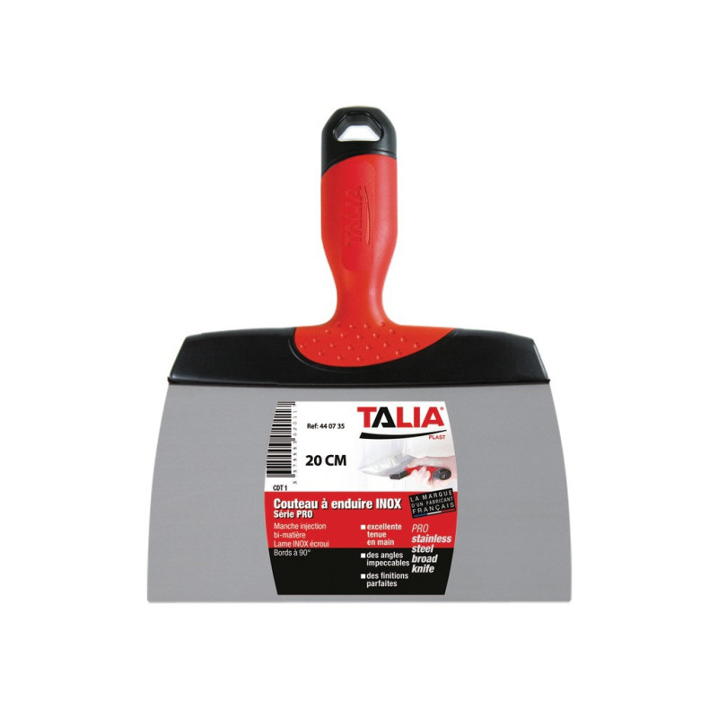 COUTEAU A ENDUIRE INOX 20CM