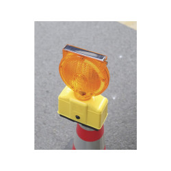 LANTERNE DE CHANTIER ORANGE CLIGNOTANTE AUTOMATIQUE