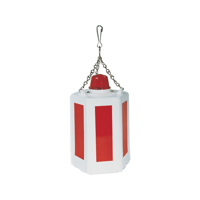 FARDIER A FEU HEXAGONAL ROUGE/BLANC