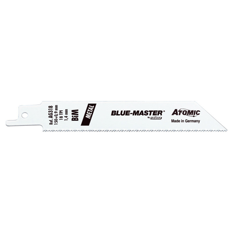 Lames scie sabre Blue Master bi métal 130mm TPI 18_ref AG318