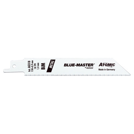 Lames scie sabre Blue Master bi métal 130mm TPI 18_ref AG318