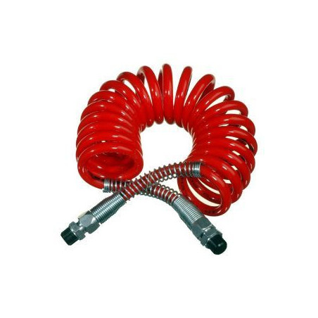 Tube spirale polyuréthane rouge M16x1,5 Eurogeste pour air comprimé_ref 211PU055