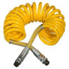 Tube spirale polyuréthane jaune M16x1,5 Eurogeste pour air comprimé_ref 211PU056