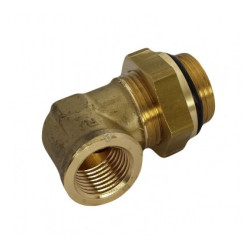 Raccord coude passe-cloison Eurogeste M16x1,5 taraudé_ref 251FR304