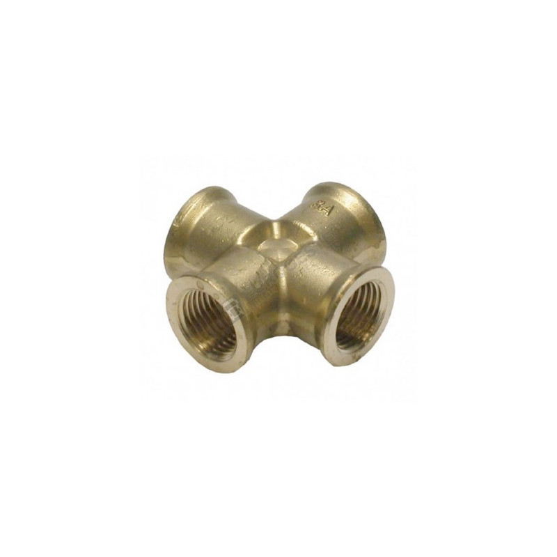 Raccord croix symétrique Eurogeste avec pivot et 3 taraudages_ref 252FT164