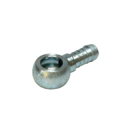 Raccord banjo à sertir Eurogeste Ø6 mm œil 10 (1/8") pour tuyau caoutchouc_ref 604GB005