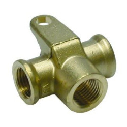 Raccord Té égal taraudé M16x1,5 avec fixation verticale Eurogeste_ref 251FR444